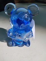 ACTION INDUSTRIES Vintage Blue Glass Panda Bear Figurine Paperweight - $33.00