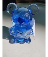 ACTION INDUSTRIES Vintage Blue Glass Panda Bear Figurine Paperweight - $33.00