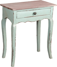 Cottage Table In Bahama Blue And Natural Limewash Wood - £370.95 GBP