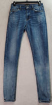 Womens Jeans Size 28 Blue Denim Cotton 5-Pockets Design Skinny Fit Medium Wash - £10.38 GBP
