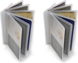 Set of 2 Clear Premium Quality Wallet  - £19.94 GBP