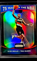 2021-22 Panini Prizm 75 Years of the NBA Select Silver #17 Clyde Drexler HOF - £2.01 GBP