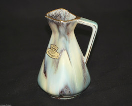 Old Vintage Bay Keramik Art Pottery Pitcher Jug Gold 242-10 W. Germany MCM - £11.67 GBP