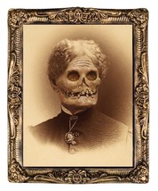 HUGE Demon Monster Granny Hazel LENTICULAR PICTURE PORTRAIT Halloween Pr... - £30.35 GBP