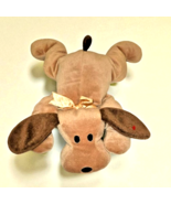 VTG 1994 TY Pillow Pals “Woof” Brown Puppy Dog 14&quot; Plush Stuffed Animal Toy - $15.84