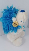 Plush Russ Dandy Blue white lion plush plastic eyes  hang tag - £14.02 GBP