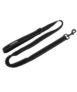 Soft Pull Black 4 ft Traffic Dog Leash with 6 In Stretch and Soft Grip H... - $371.09 MXN