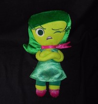 12&quot; Disney Store Inside Out Disgust Green Girl Stuffed Animal Plush Toy Doll - £15.31 GBP