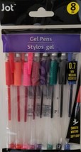 Gel Pens Stylos Med 0.7 mm Comfort Grips Pocket Clip 8 Colors/Pk - $2.96