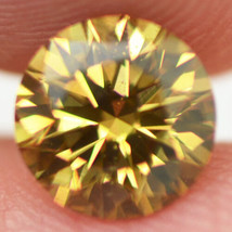 Diamond Round Cut 1.00 Carat Natural Fancy Champagne Color Loose Enhanced VS2 - £1,173.26 GBP