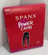 Spanx Power Capri Footless Shaper Black Super Tummy Contol Size A - $20.57