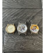 Lot of 3 Disney Cast Member Watches The Disney Store Lorus Mickey Faces ... - $59.40