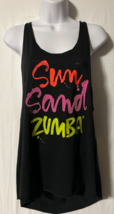 Zumba Wear Sleeveless Black Sun Sand Zumba Racerback Tank Size XS (XSpic... - $14.98