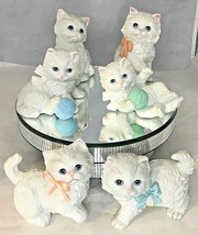 6 porcelain cats by Homco 1428,1413,1410 - £23.40 GBP