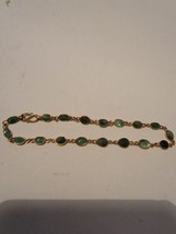 Bracelet Green Beads Gemstones Womens Cuff Tennis - £19.57 GBP