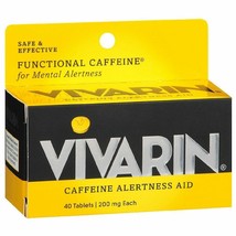 Caffeine Alertness Aid 200 mg/each  40 Tablets by VIVARIN - $35.00