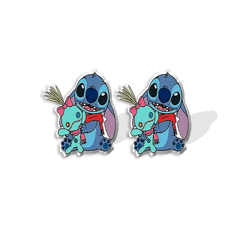 Disney Lilo Stitch Jewelry Accessories Cute Cartoon Stitch Earrings Neck... - $4.82