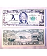 25 BUSH 2002 DOLLAR BILLS collector fake money bill - €2,42 EUR