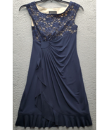 Connected Apparel Sheath Dress Womens 4P Multi Nylon Sequin Lace Ruched ... - $548.67 MXN