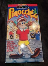 Pinocchio&#39;s Animated Classic All He Wanted Was To Be A Real Boy! VHS VTG 1990 - £6.65 GBP