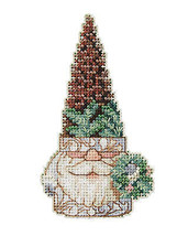DIY Mill Hill Pinecone Gnome Christmas Counted Cross Stitch Kit - $15.95