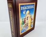 Parcheesi Vintage Game Collection MB Hasbro Wooden Bookshelf Box Milton ... - $29.69