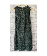 Calvin Klein Green Lace Popover Sheath Holiday Cocktail Formal Party Dre... - $487.32 MXN