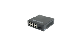 10/100/1000Mbps Fiber Optic Ethernet Media Converter Gigabit 8 RJ45 Port - £31.60 GBP