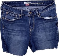 Levi&#39;s Cut Off Shorts Women&#39;s Size 10 Denizen Mid Rise Denim Jeans Blue ... - £10.85 GBP