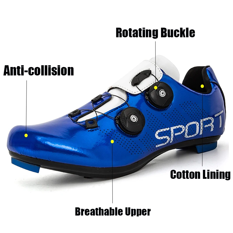 Sporting 2022 New Cycling MTB Shoes with As Men Route Cleat Road Dirt Bike Speed - £70.51 GBP