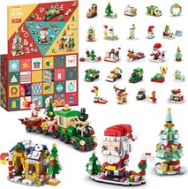 Christmas Advent Calendar 2024 24 Days Countdown 1123 Pieces 6 IN 1 Mini Buildin - £55.51 GBP