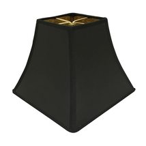 Royal Designs, Inc. Square Bell Hardback Lamp Shade, HB-628-10BLK/GL, Bl... - £29.20 GBP+