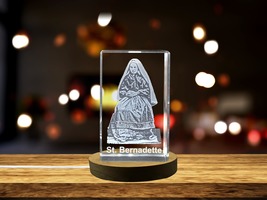 LED Base included | St. Bernadette | Lourdes Souvenir Gift | Religious 3D - £31.46 GBP+