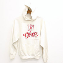 Vintage Cheers Boston Pub Hooded Sweatshirt Large - £52.58 GBP