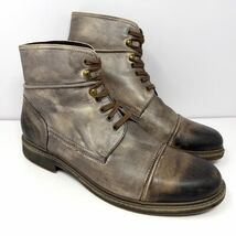 Roan By Bed Stu Men’s Trey Lace Boots Sz 12 Distressed Light Brown Leath... - $89.05