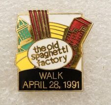 Vintage Enamel Jewelry Event Pin Portland Oregon Old Spaghetti Factory W... - $12.86