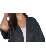 H By Halston Women&#39;s Sweater Sz Small Super Soft Kimono Cardigan Gray - £7.46 GBP