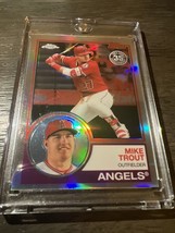 2018 Topps Chrome #83T-12 Mike Trout 35th Anniversary Anaheim Angels - $9.50