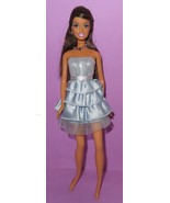 Barbie Fashion Fever Brunette Hair 2009 Teresa Blue Dress N7469 Disco Doll HTF - £47.90 GBP