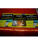 3 PACK MANAGING COLLEGE ESSAY BOOKS SALE For Dummies Poetry Book ❃ Fresh... - $19.19