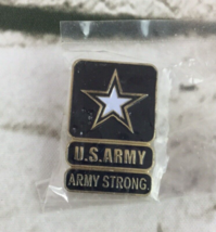 US Army Lapel Pin Small Black Gold Toned NIP - $5.93