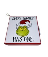 Dr. Seuss The Grinch Every Family Has One Wooden Wall Table Sign Ornamen... - $282.98 MXN