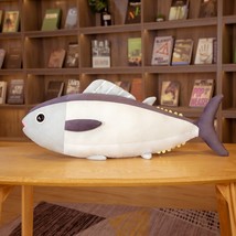 Tuna Fish Plush Toys Cartoon Stuffed Soft Sea Animal Pillow Pillow Sofa Cushion  - £23.00 GBP