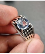 natural sapphire ring, jewelry ring, handmade jewelry ring, 925 silver r... - $10,389.64 MXN