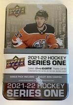 New Upper Deck Nhl 2021-22 Series 1 One Hockey Trading Card Tin Young Gun Rookie - £19.10 GBP