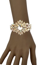 Vintage Inspired Clear AB Crystals Bracelet Pageant Evening NEW WITH DEFECT - £19.51 GBP