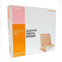ALLEVYN Gentle Border 17.5cm x 17.5cm Adhesive foam dressings 66800273 - £7.45 GBP+