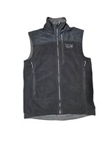 Mountain Hardwear Vest Mens Small Black Mountain Tech Fleece Full Zip  - $32.34
