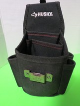 Husky 7 Pocket Utility Holster Tool Pouch Black 9&quot;T x 7&quot;W - £10.03 GBP
