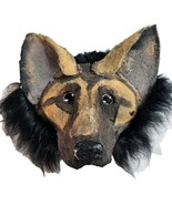 German Shepherd Therian Mask With Big Ears Big Clay Nose And Extra Elastic  - $85.00